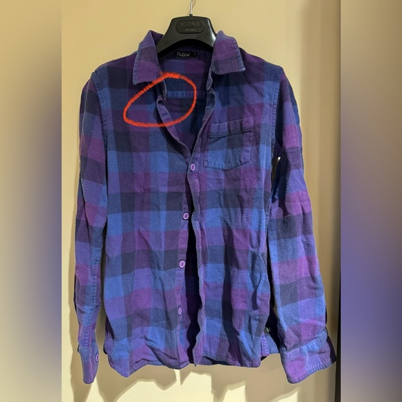 RUSTY BRAND LONG SLEEVE WOMENS BOTTON DOWN SIZE M - Picture 1 of 4